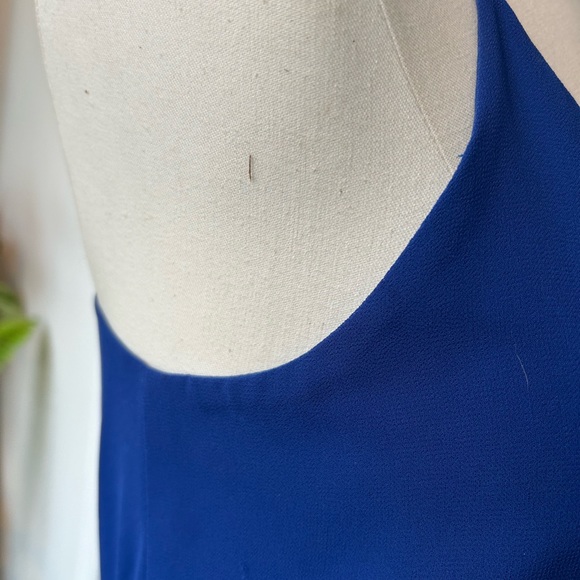 BCBGeneration blue mini dress v neck line - Picture 4 of 8